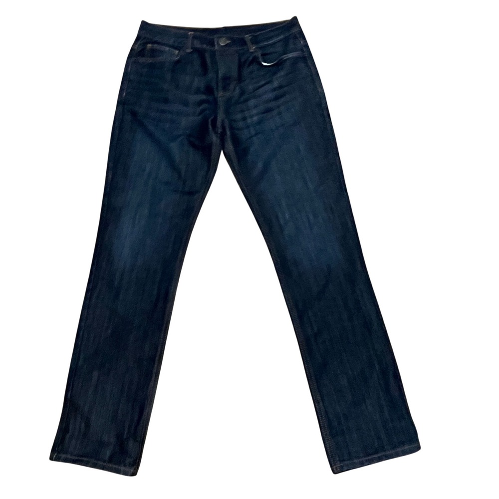 Denim Co Mens Dark Wash Straight Leg Jeans 32x32 Indigo Blue Denim Pants